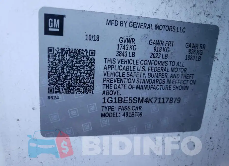 1G1BE5SM4K7117879 Photo# 12