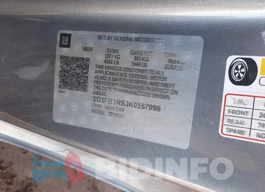 1G1FB1RS3K0157998 Photo# 12