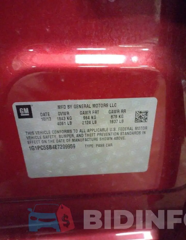 1G1PC5SB4E7209959 Photo# 12