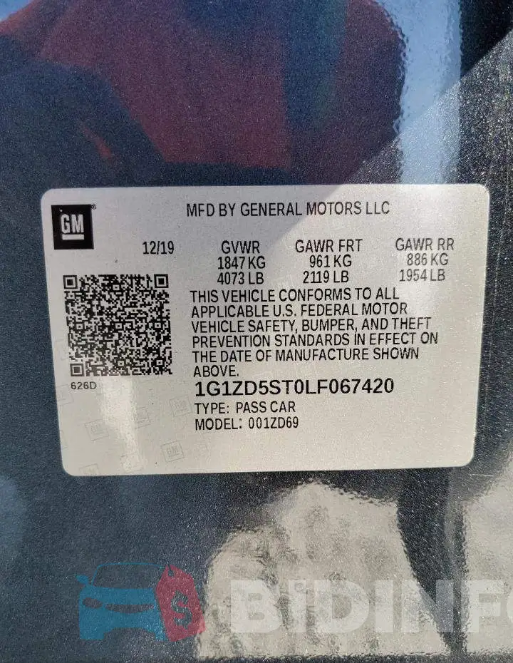 1G1ZD5ST0LF067420 Photo# 12