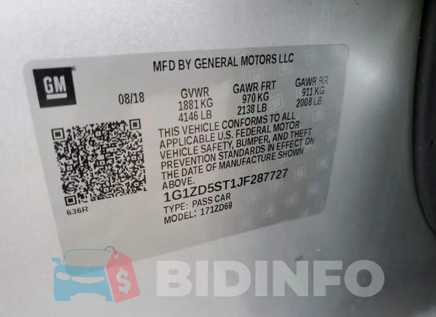 1G1ZD5ST1JF287727 Photo# 13