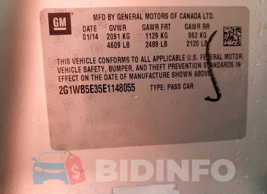 2G1WB5E35E1148055 Photo# 12