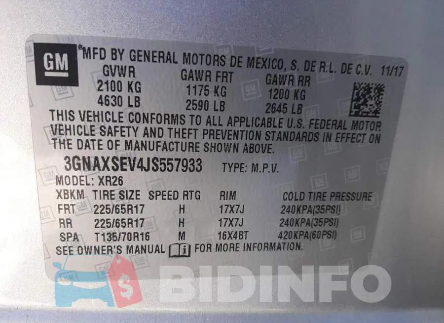 3GNAXSEV4JS557933 Photo# 13