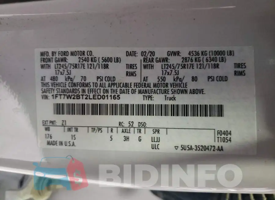1FT7W2BT2LED01165 Photo# 12