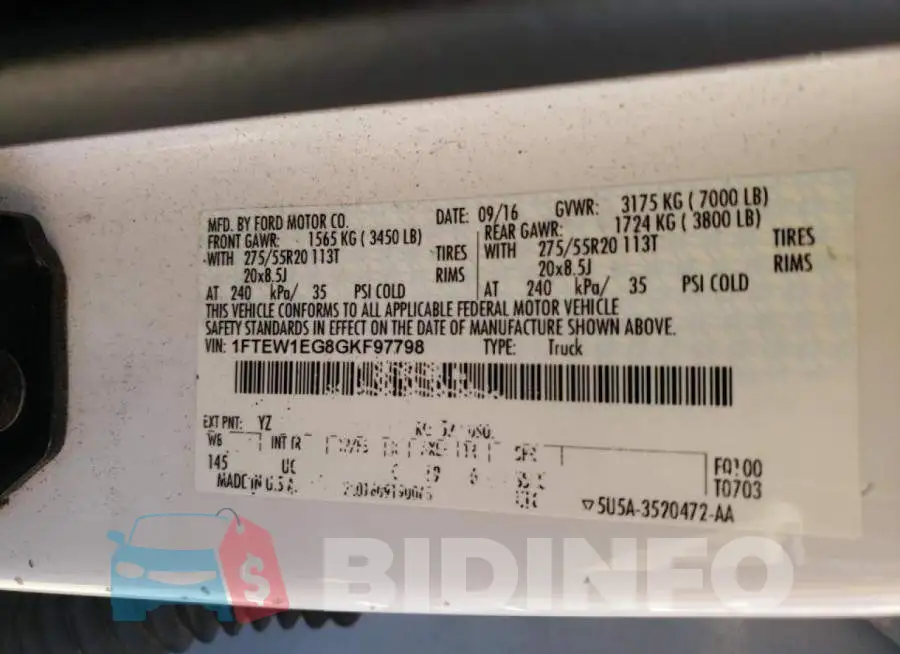 1FTEW1EG8GKF97798 Photo# 10