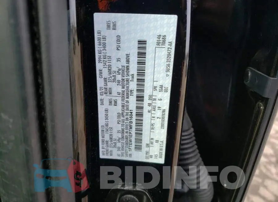 1FTEW1EP7MFB16041 Photo# 12