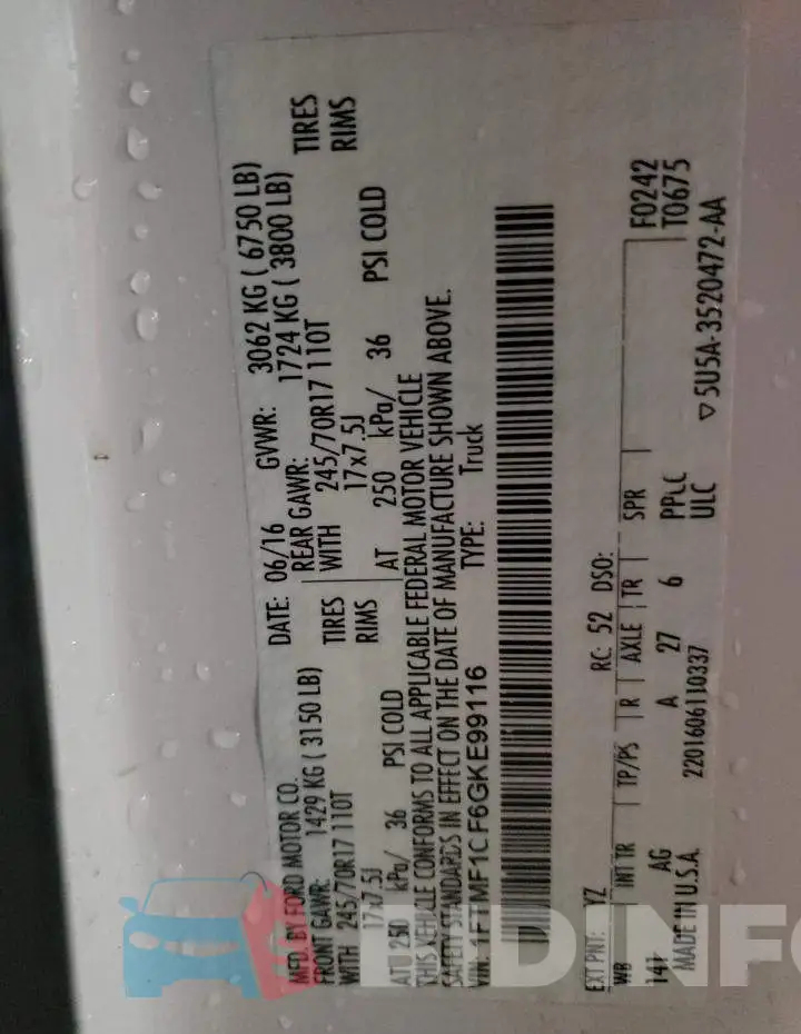 1FTMF1CF6GKE99116 Photo# 12