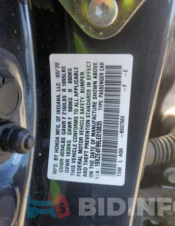 19XZE4F99LE010835 Photo# 12