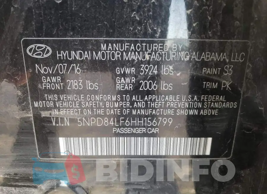 5NPD84LF6HH156799 Photo# 12