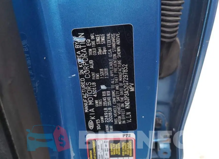 KNDJP3A52G7297852 Photo# 13