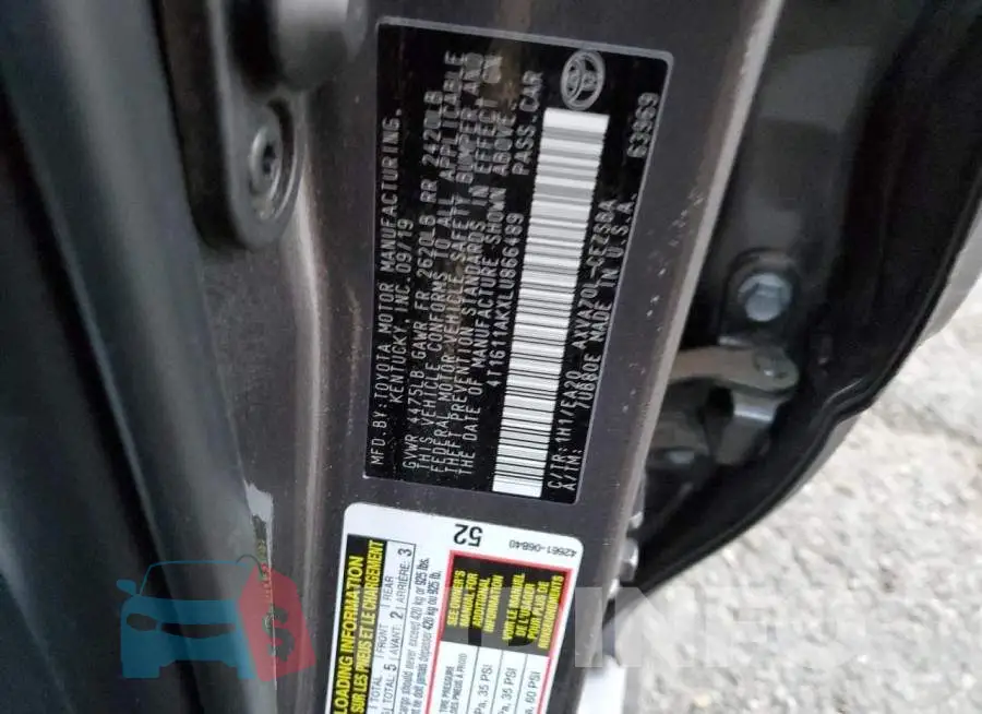 4T1G11AKXLU866489 Photo# 12