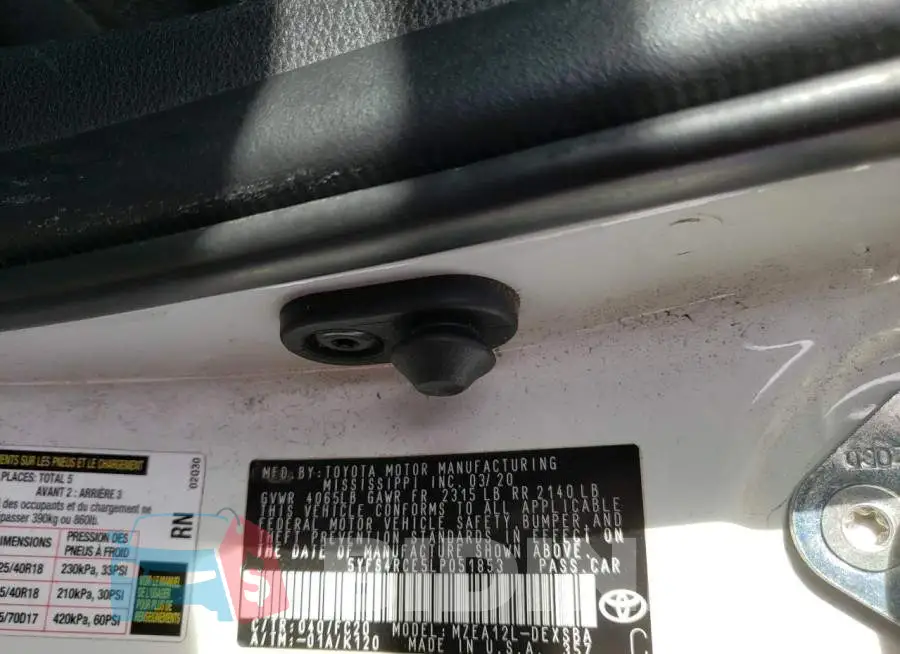 5YFS4RCE5LP051853 Photo# 12