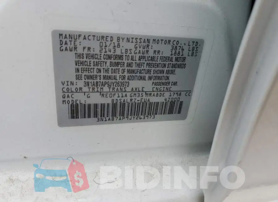 3N1AB7AP9JY263973 Photo# 10