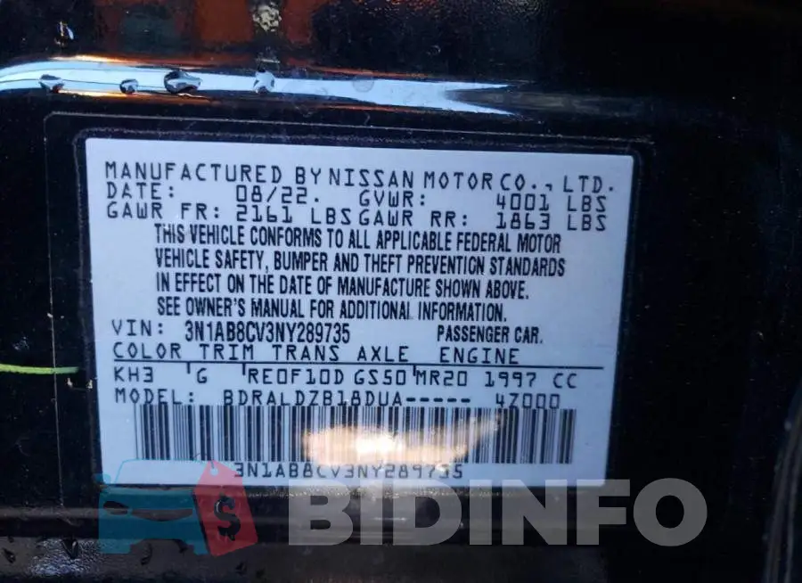 3N1AB8CV3NY289735 Photo# 13