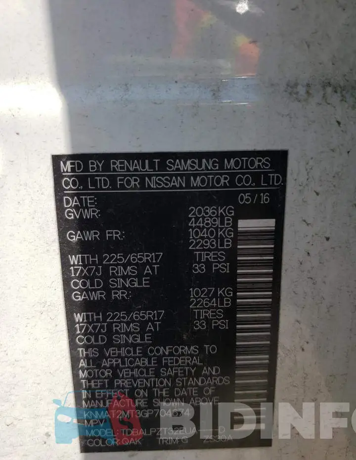 KNMAT2MT3GP704674 Photo# 10