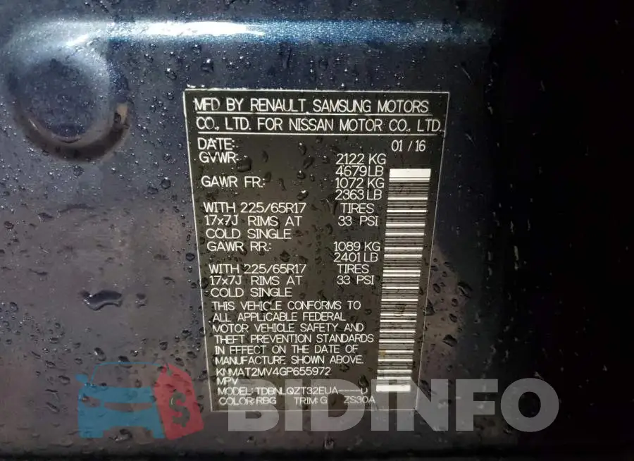 KNMAT2MV4GP655972 Photo# 13