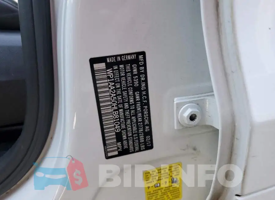 WP1AA2A50HLB81049 Photo# 12