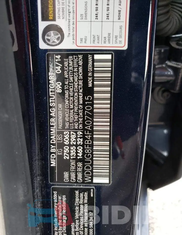 WDDUG8FB4FA077015 Photo# 12