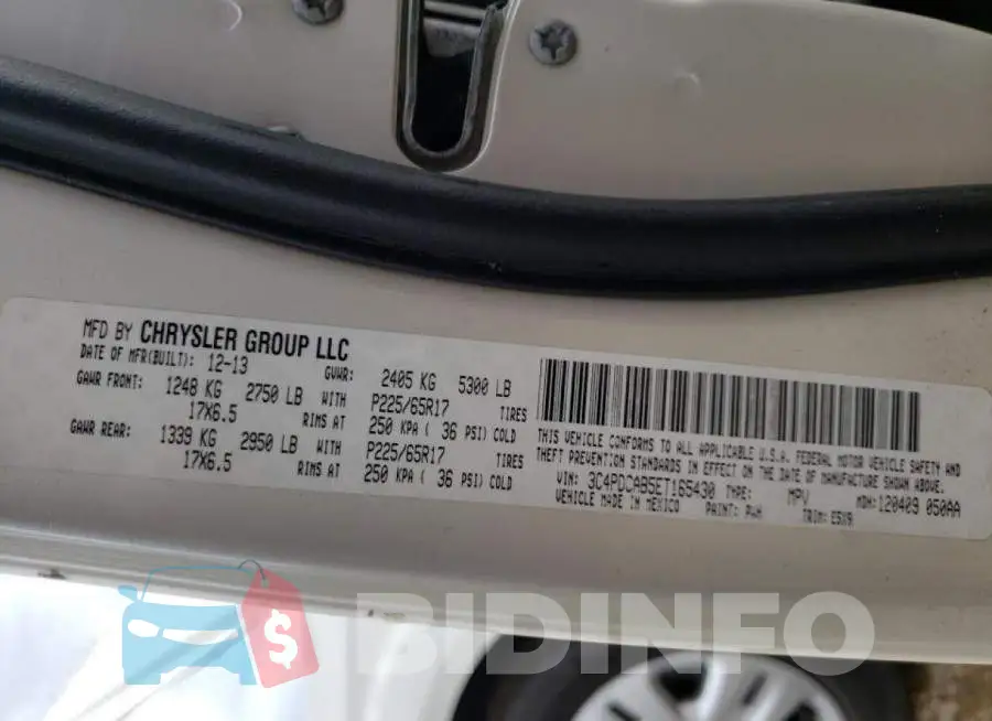 3C4PDCAB5ET165430 Photo# 10