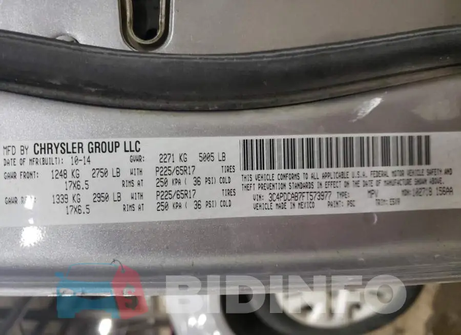 3C4PDCAB7FT573977 Photo# 14