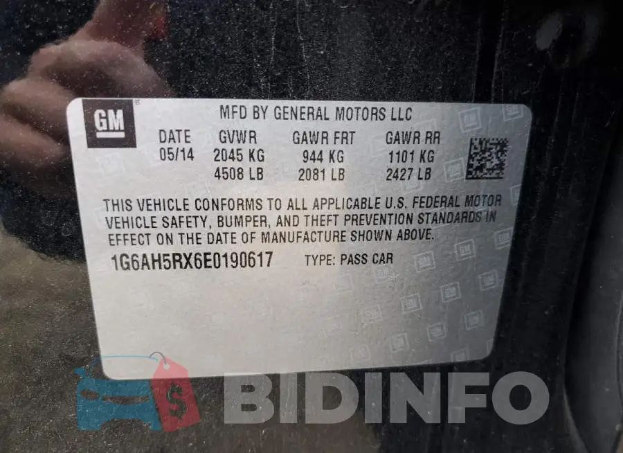 1G6AH5RX6E0190617 Photo# 10