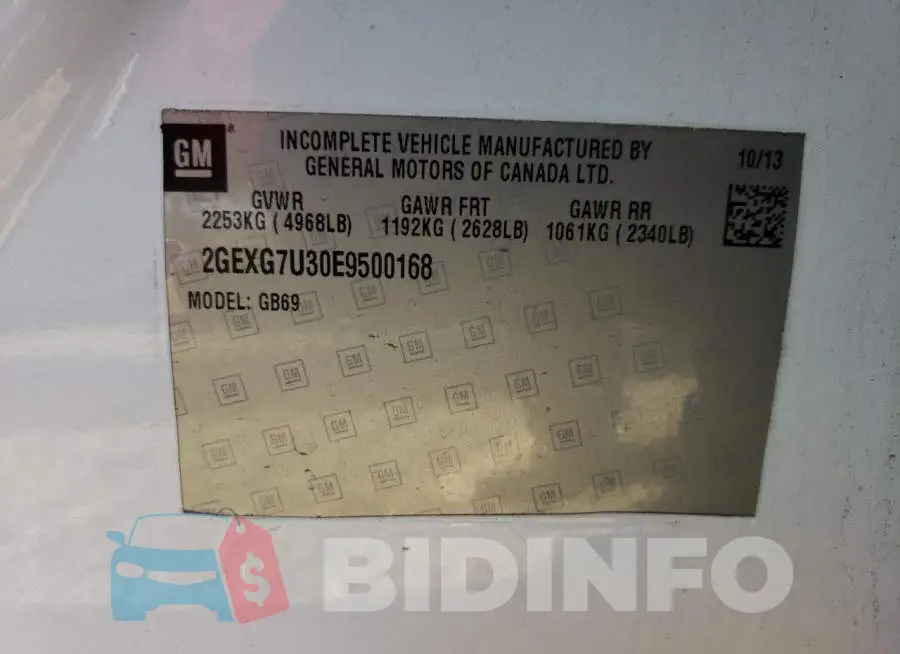 2GEXG7U30E9500168 Photo# 10