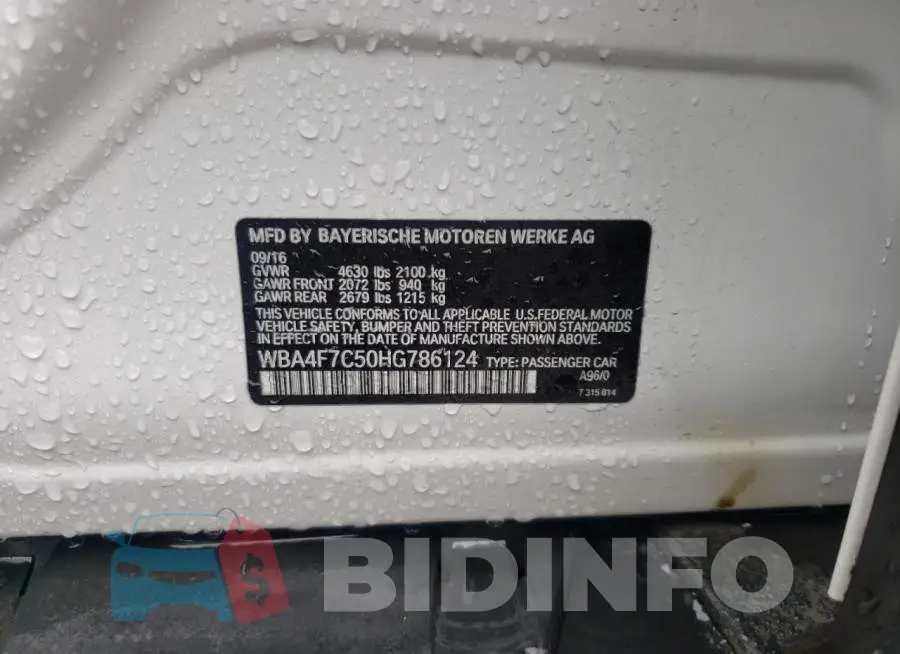 WBA4F7C50HG786124 Photo# 12