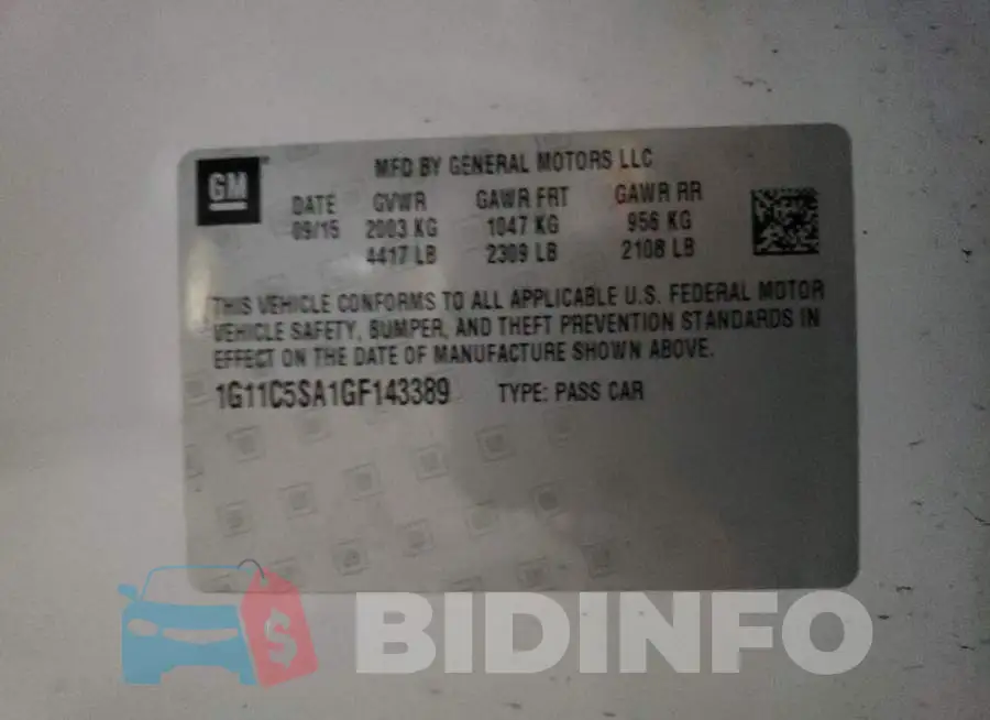 1G11C5SA1GF143389 Photo# 12