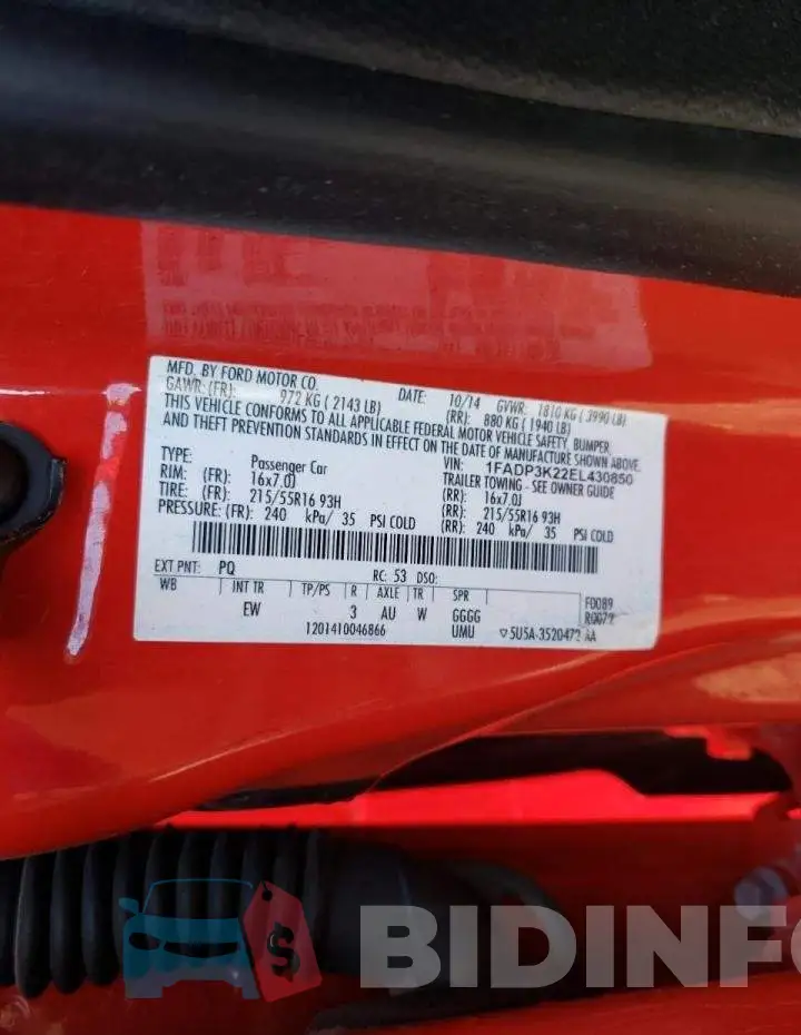 1FADP3K22EL430850 Photo# 12