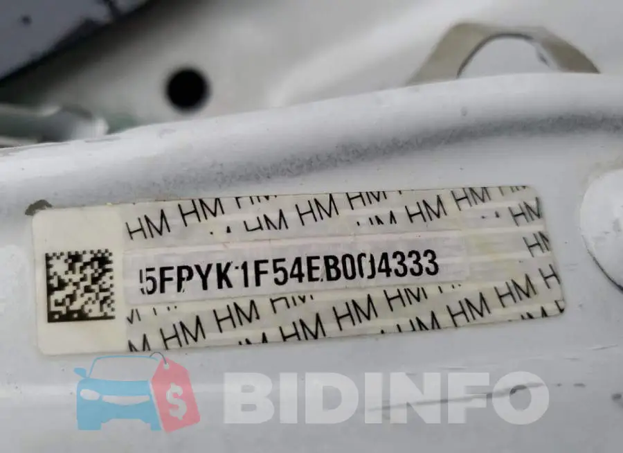 5FPYK1F54EB004333 Photo# 12