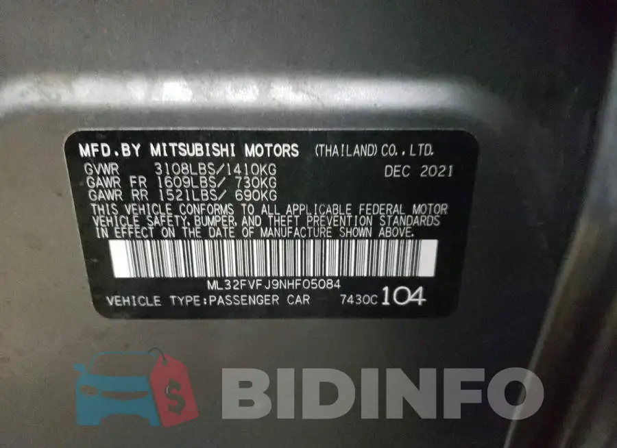 ML32FVFJ9NHF05084 Photo# 12