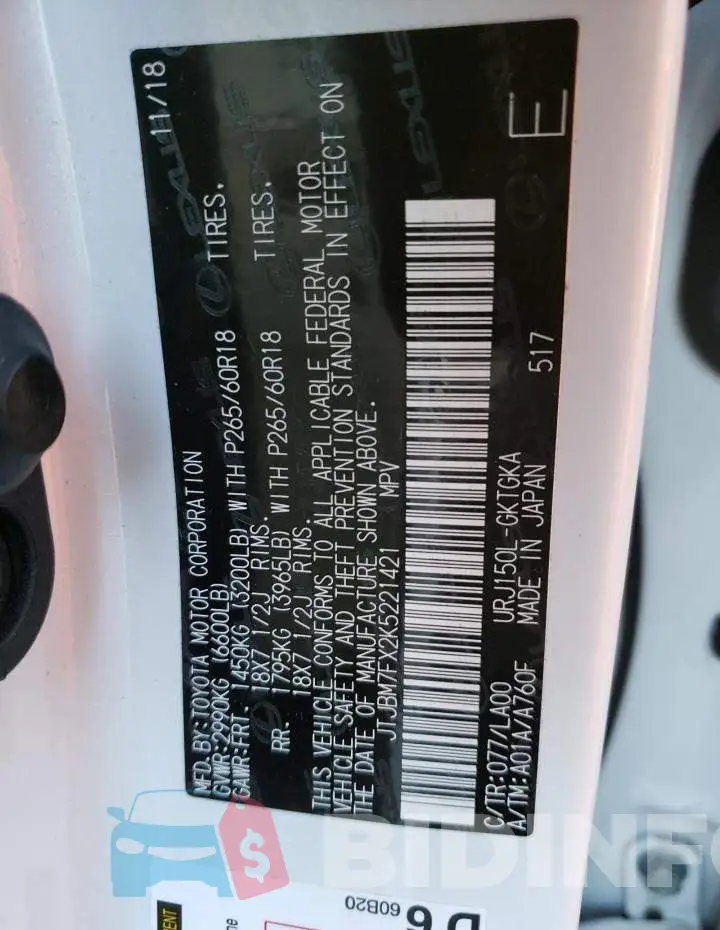 JTJBM7FX2K5221421 Photo# 13