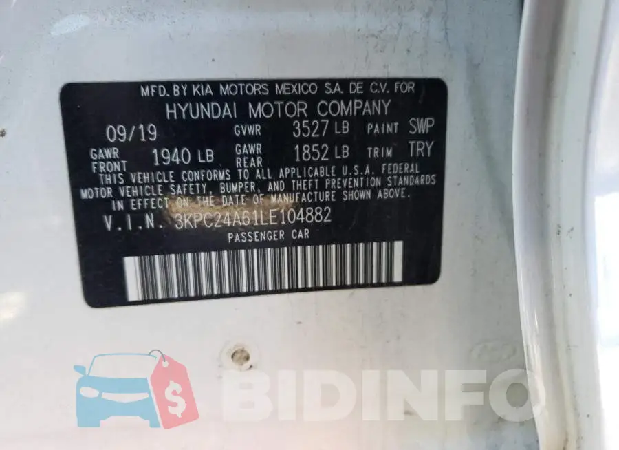 3KPC24A61LE104882 Photo# 12