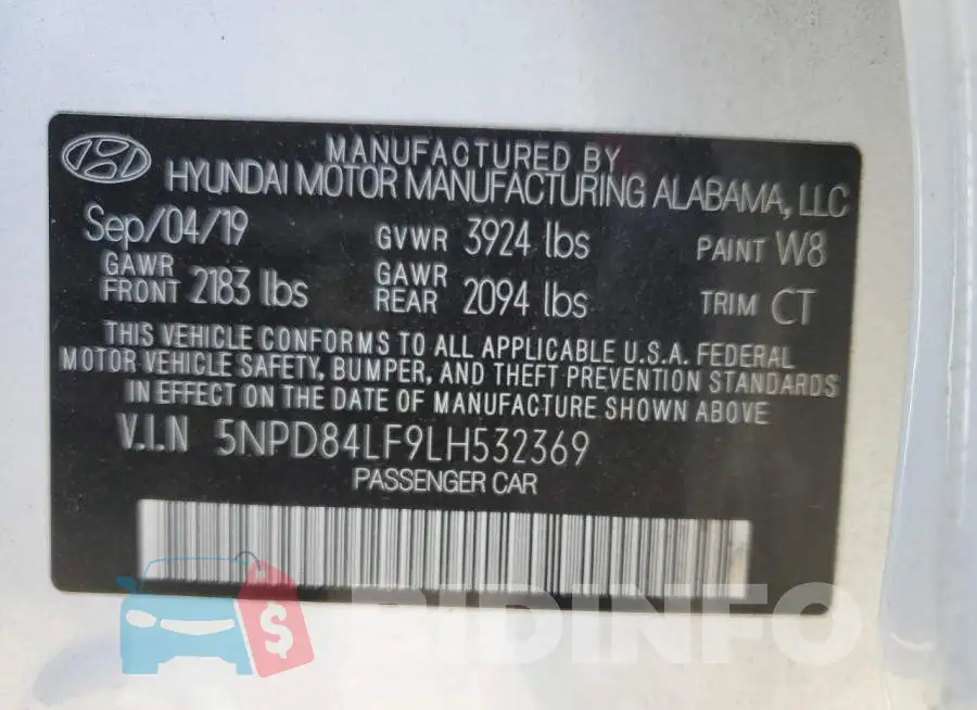 5NPD84LF9LH532369 Photo# 13