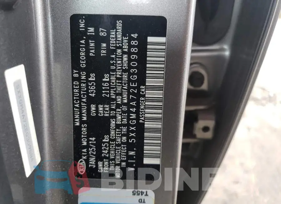5XXGM4A72EG309884 Photo# 10