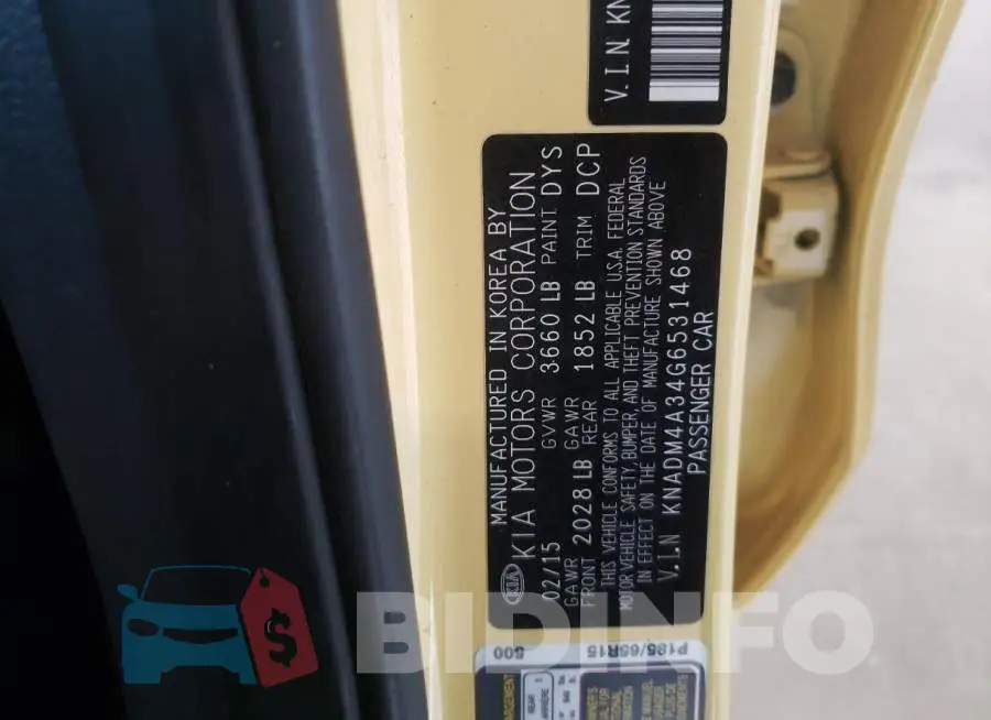 KNADM4A34G6531468 Photo# 10