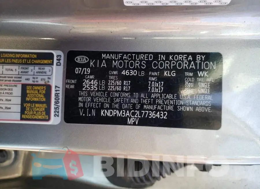 KNDPM3AC2L7736432 Photo# 13
