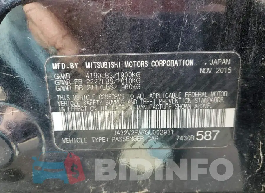 JA32V2FW7GU002931 Photo# 12