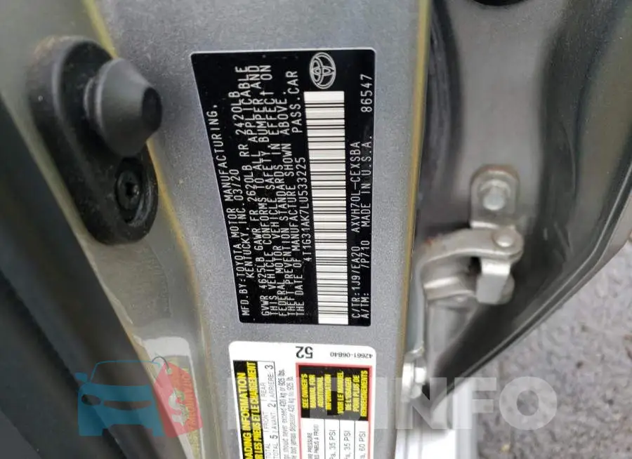 4T1G31AK7LU533225 Photo# 12