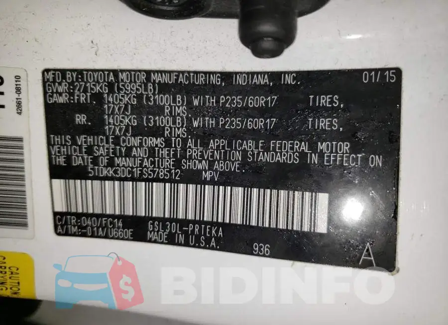 5TDKK3DC1FS578512 Photo# 14