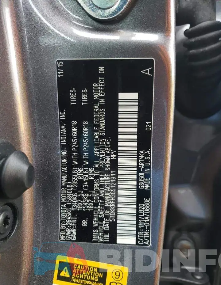 5TDKKRFH3GS121911 Photo# 14