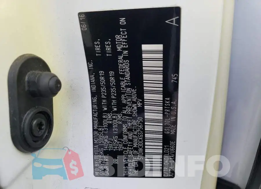 5TDXK3DCXGS756750 Photo# 14