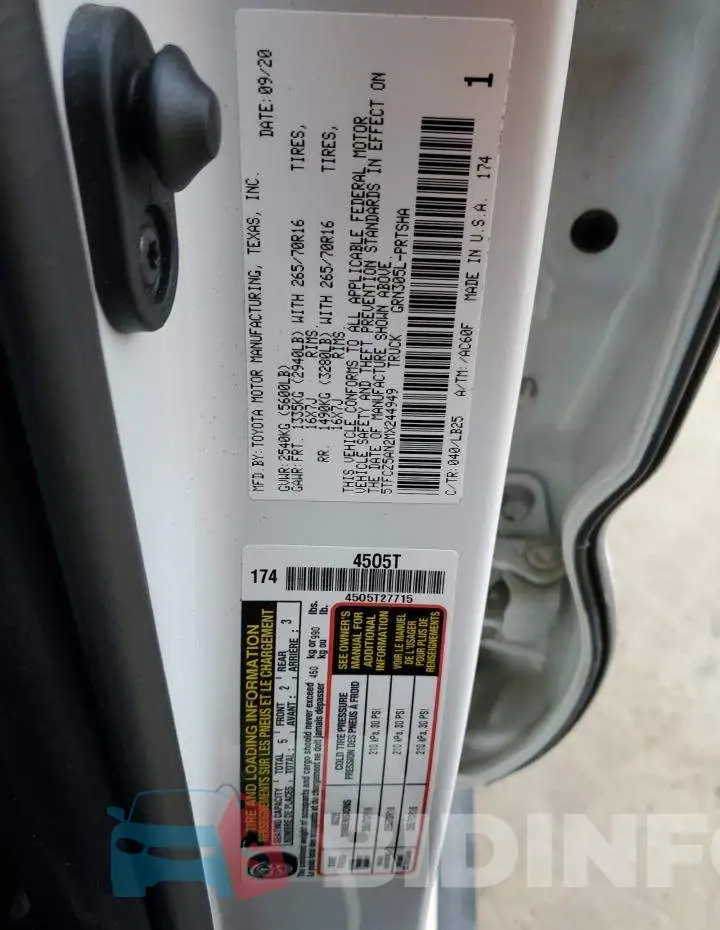 5TFCZ5AN2MX244949 Photo# 12