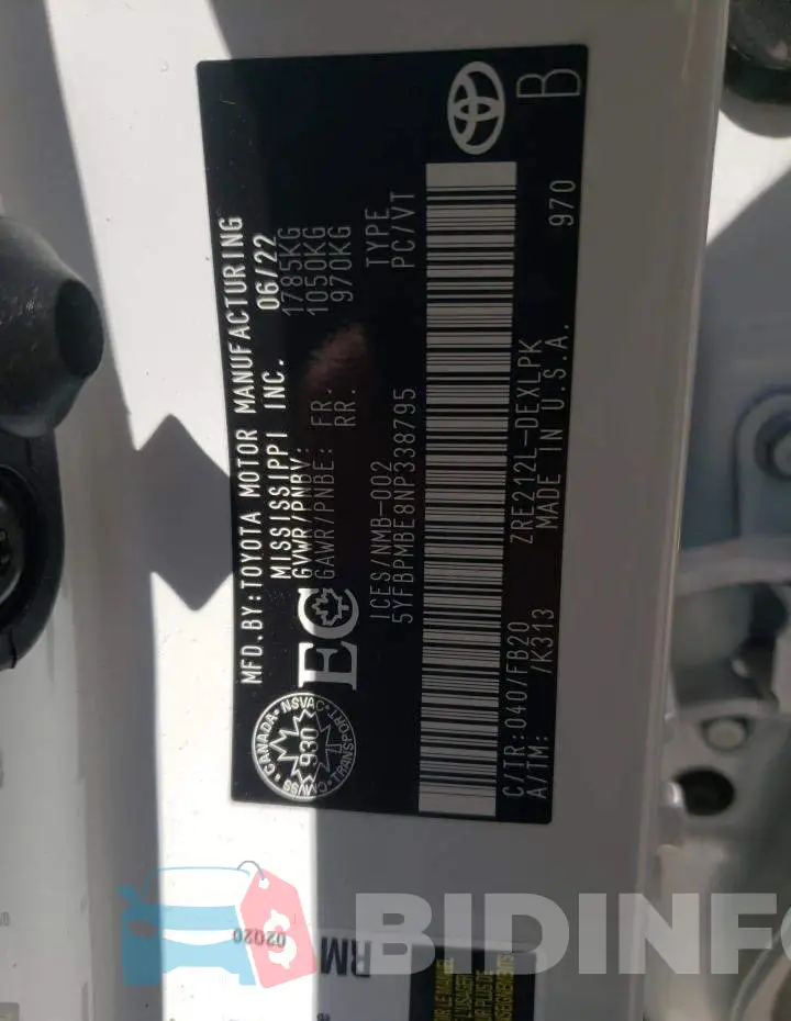 5YFBPMBE8NP338795 Photo# 10