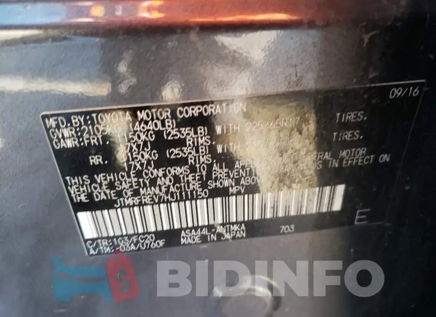 JTMRFREV7HJ111150 Photo# 13