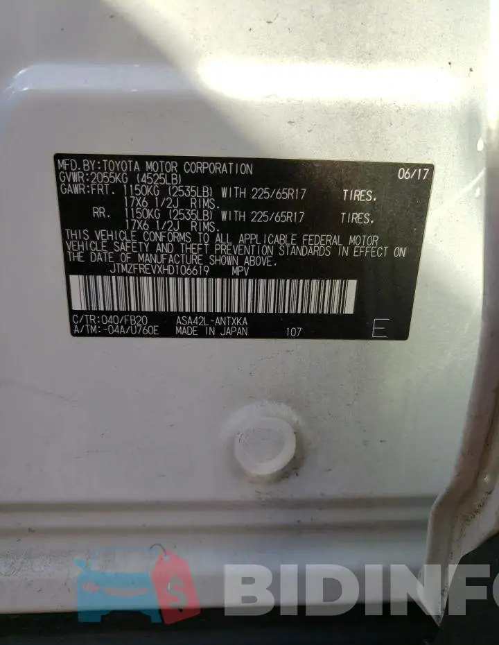 JTMZFREVXHD106619 Photo# 13