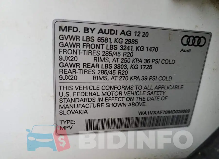 WA1VXAF78MD026009 Photo# 13