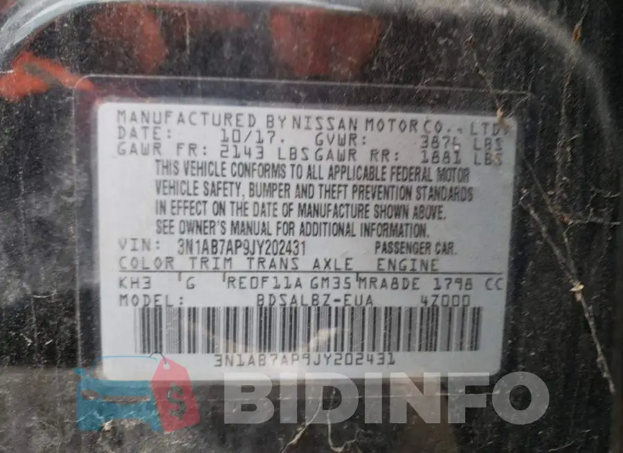 3N1AB7AP9JY202431 Photo# 12
