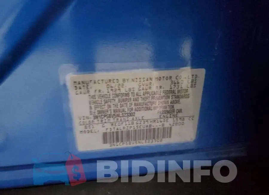 3N1CP5BV5NL523302 Photo# 12