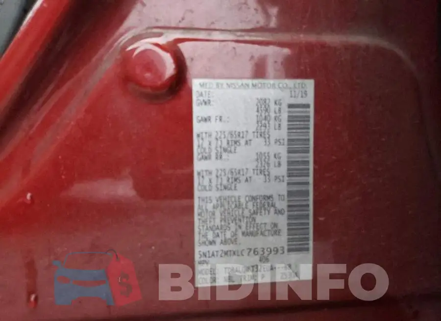 5N1AT2MTXLC763993 Photo# 13
